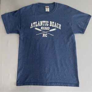 Jerzees Atlantic Beach Men's Blue Tee - Size M